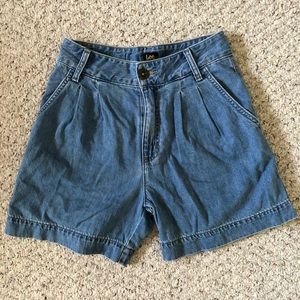 Lee Light Wash High Waisted Jean Shorts
